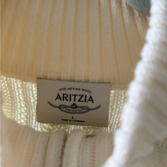 Aritzia Heritage 100% Merino Wool 1/4 Zip NWOT - Large - Picture 3 of 4